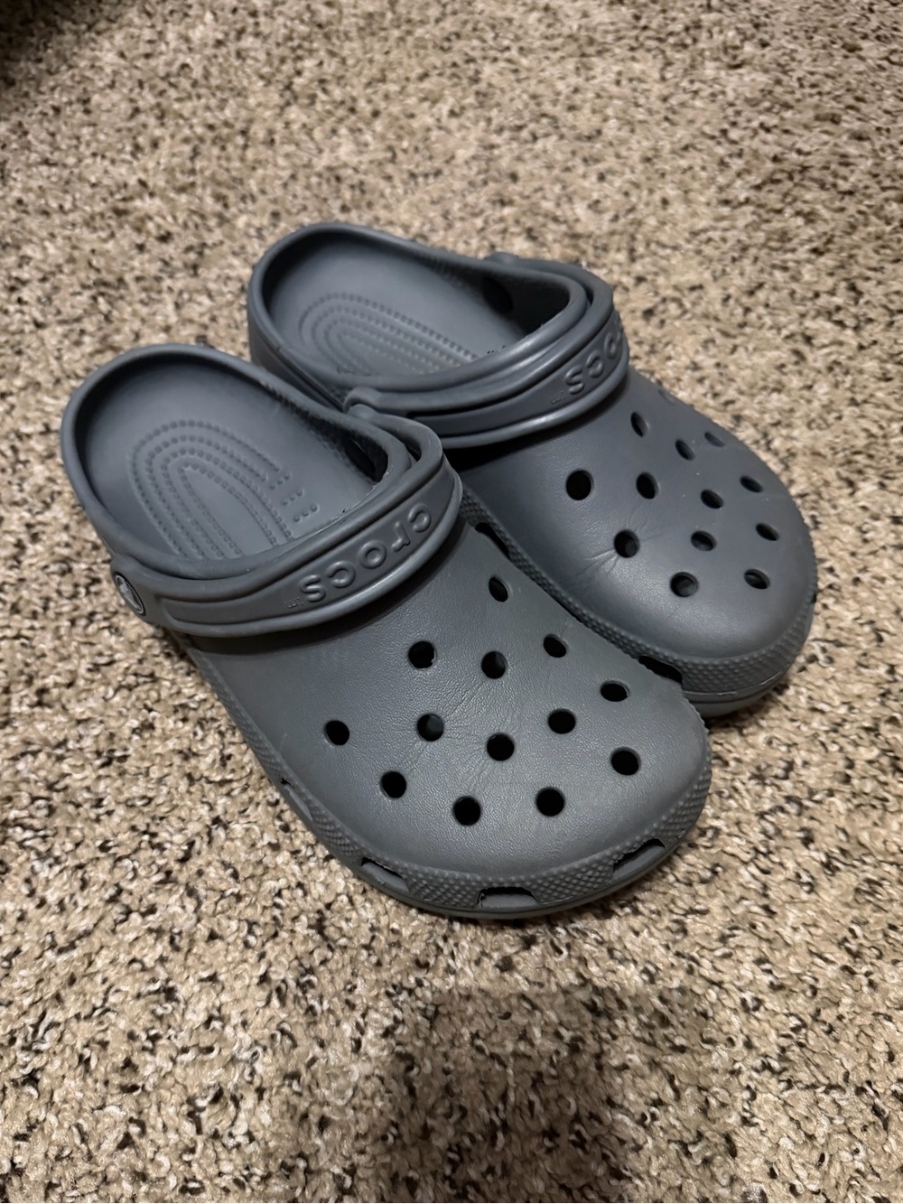 Gray crocs